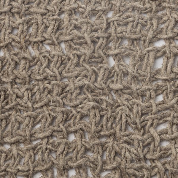 Amity Home Trawick Coverlet Swatch in Natural - Chunky Open Knit Texture