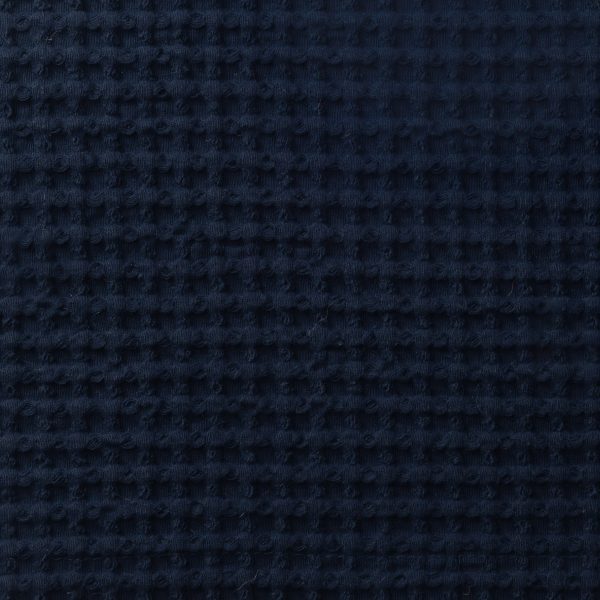 Amity home tipton coverlet swatch in indigo   textured waffle weave
