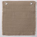 Amity home tipton coverlet swatch in taupe   waffle weave texture