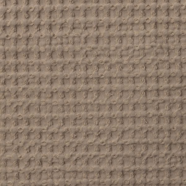 Amity Home Tipton Coverlet Swatch in Taupe - Textured Loop Weave