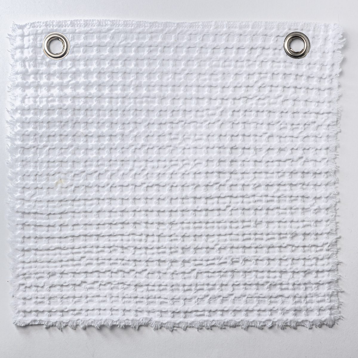 Amity home tipton coverlet swatch in white   waffle weave texture