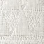 Amity home zion coverlet swatch in ivory   raised dot texture
