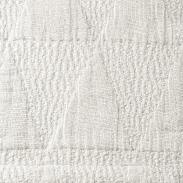 Zion Coverlet Swatch, Ivory