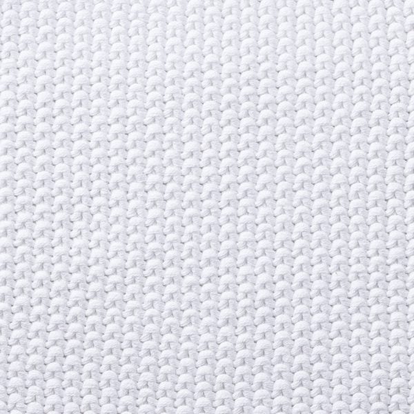 Amity Home Egan Coverlet Swatch in White - Textured Knit Weave