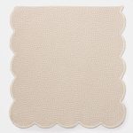 Amity home hugo coverlet swatch in sand shell   scalloped edge