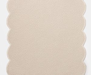 Amity home hugo coverlet swatch in sand shell   scalloped edge