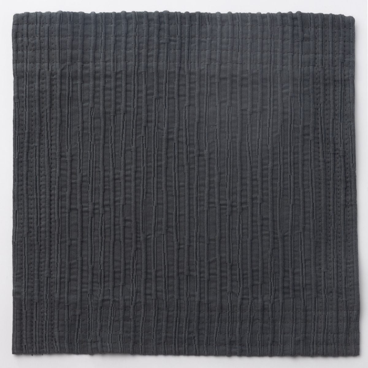 Amity home dante coverlet swatch in charcoal   textured vertical weave