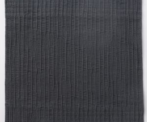 Amity home dante coverlet swatch in charcoal   textured vertical weave