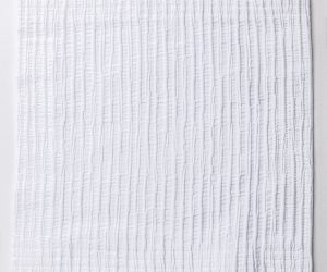 Amity home dante coverlet swatch in white   textured vertical ridges
