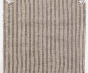 Amity home bernadette duvet swatch in walnut brown   vertical striped texture