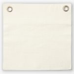 Amity home pure duvet cover swatch in ivory   metal grommets