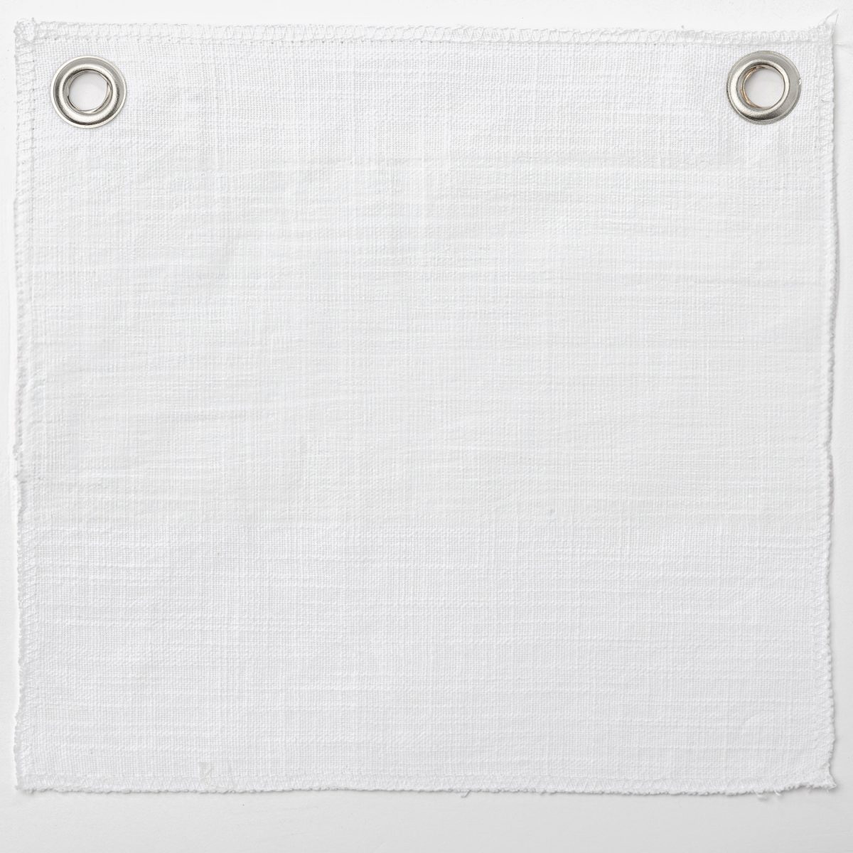 Amity home pure duvet swatch in white   fabric texture with grommets