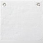 Amity home pure duvet swatch in white   fabric texture with grommets