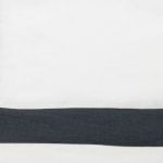 Amity home orfeo duvet swatch in ivorysteel blue   woven fabric texture