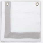 Amity home orfeo duvet cover swatch in whitegrey   grey border detail