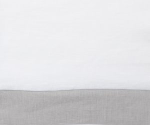 Amity home orfeo duvet cover swatch in whitegrey   woven texture