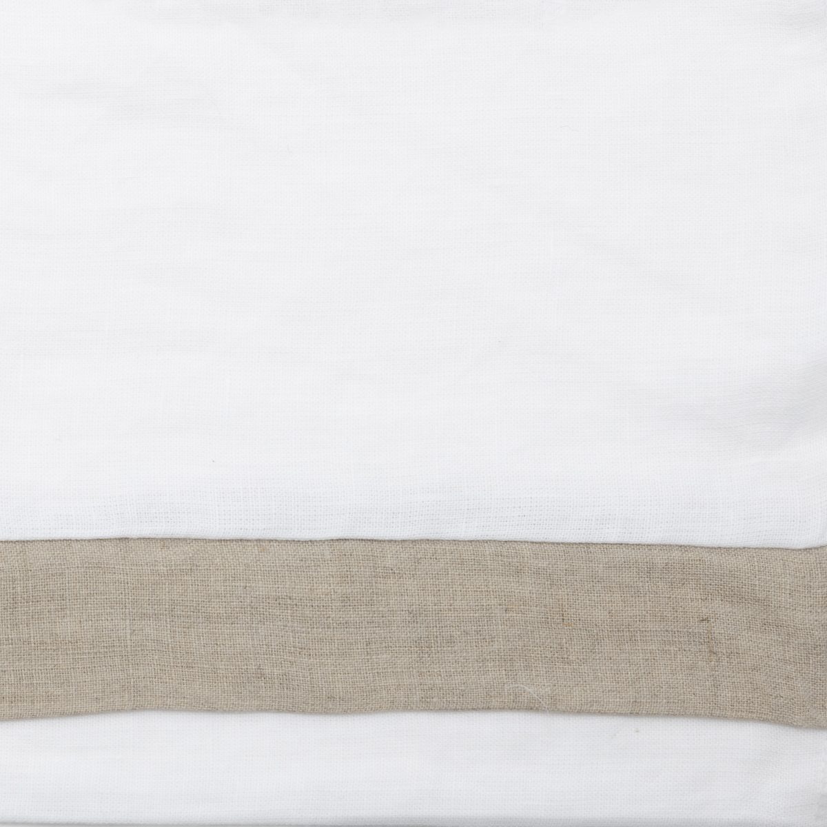 Amity home orfeo duvet swatch in whitenatural   two tone linen texture