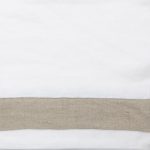 Amity home orfeo duvet swatch in whitenatural   two tone linen texture