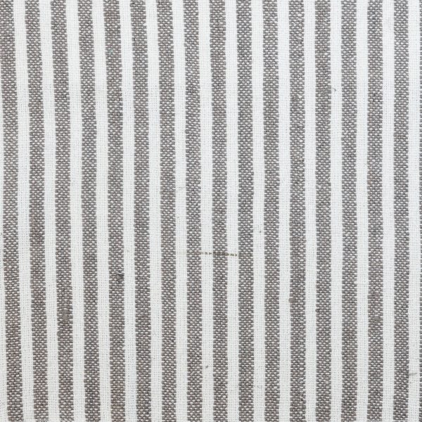Amity Home Brayden Duvet Swatch in Grey - Striped Linen Weave
