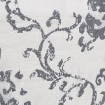 Amity home riva duvet cover swatch in steel blue   intricate floral pattern