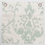 Amity home riva duvet swatch in sea glass   ornate damask pattern