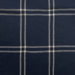 Amity home eli duvet cover swatch in navy   off white plaid pattern
