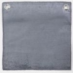 Amity home lia duvet cover swatch in steel blue   soft velvet texture