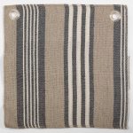 Amity Home Langston Duvet Cover Swatch in Beige, Grey & White Stripes - Woven Texture
