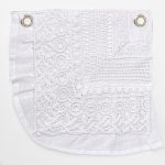 Amity home bellamy duvet cover swatch in white   intricate lace detail