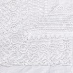 Amity home bellamy duvet cover swatch in white   intricate crochet detail