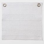 Amity home rugby duvet cover swatch in white   textured woven fabric