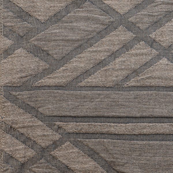 Amity Home Ennis Duvet Cover Swatch in Blue - Textured Geometric Pattern