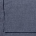 Amity home banks duvet cover swatch in slate blue   embroidered border