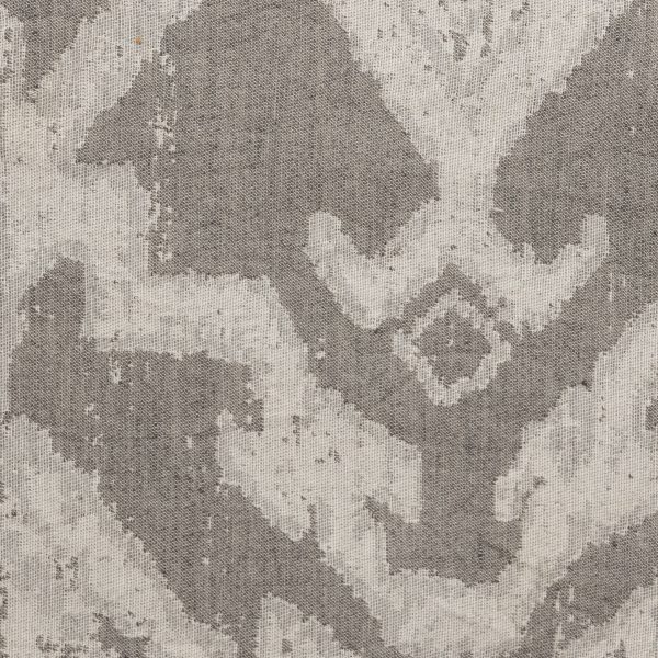 Amity Home Marco Duvet Cover Swatch in Grey Ikat - Distressed Woven Texture