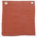 Amity home ranier duvet swatch in burnt sienna   rustic woven texture