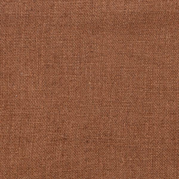 Amity Home Ranier Duvet Swatch in Saddle - Visible Plain Weave Texture