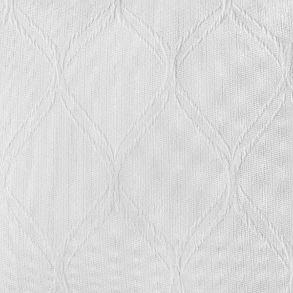 Amity Home Vasco Duvet Swatch in White - Wavy Diamond Pattern