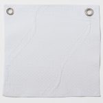 Amity home vasco duvet swatch in white   textured fabric with grommets