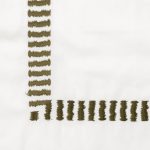 Amity home savona duvet cover swatch in laurel   embroidered stripe border