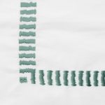 Amity home savona duvet cover swatch in mineral   textured embroidered border