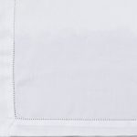Amity home murano duvet swatch in white   delicate hemstitch detail