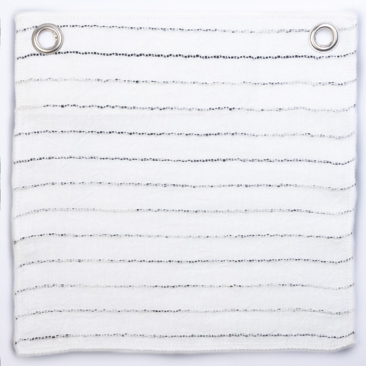 Amity home cambria duvet cover swatch in white   textured woven stripes