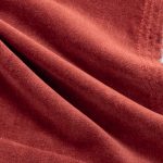 Amity home tahoma duvet swatch in brick   plush fabric texture