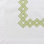 Amity home amalfi duvet cover swatch in lemongrass   geometric embroidery