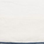 Amity home tyne swatch in ivory steel blue   textured fabric with contrast trim