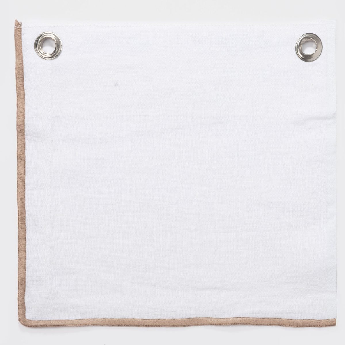 Amity home tyne swatch in white natural   embroidered edge