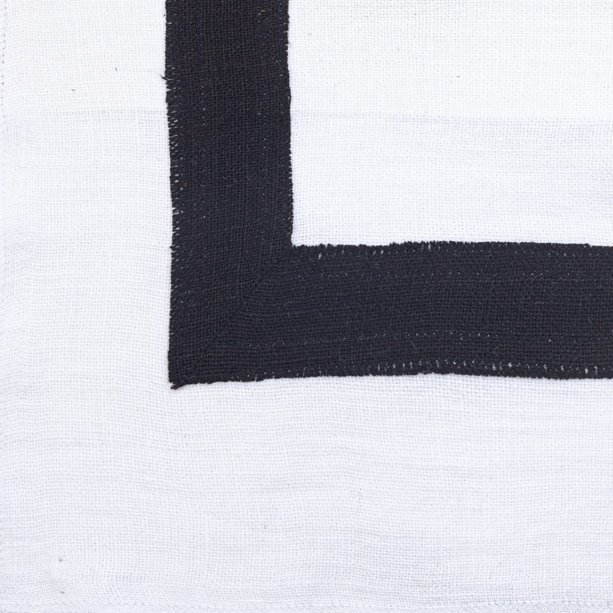 Amity home brady duvet swatch in ivoryasphalt   contrasting woven texture