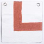 Amity home brady duvet swatch in ivoryburnt sienna   textured fabric sample