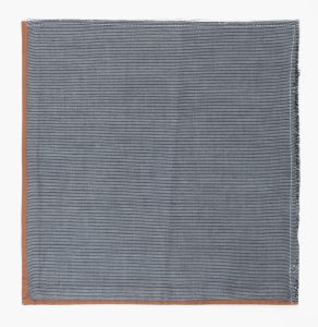 Amity home reaves duvet swatch in grey striped with brown   horizontal stripes