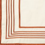 Amity home nell duvet swatch in brick   embroidered border